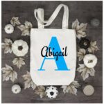 Modern Personalized Cotton Tote Bag