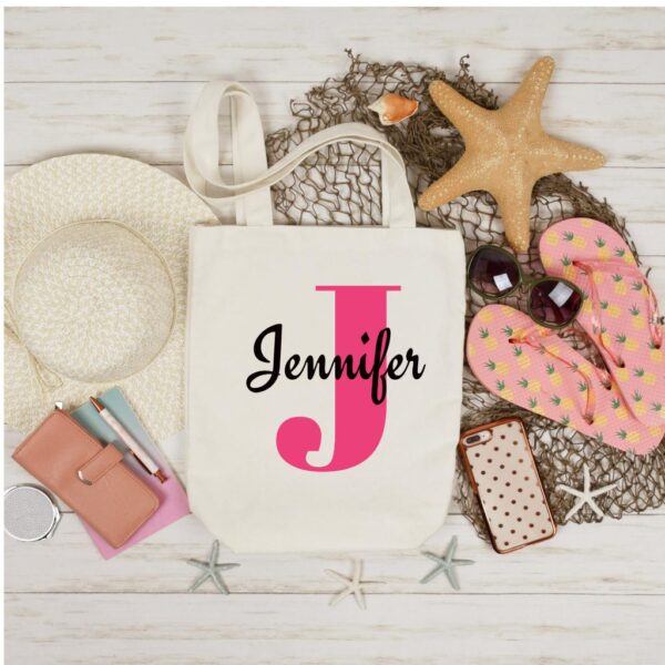 Modern Personalized Cotton Tote Bag