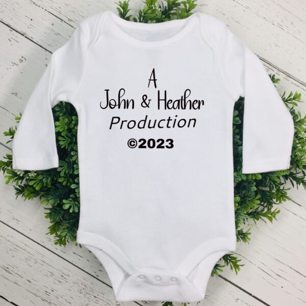 Personalized Name Announcement Onesie® Baby Gift