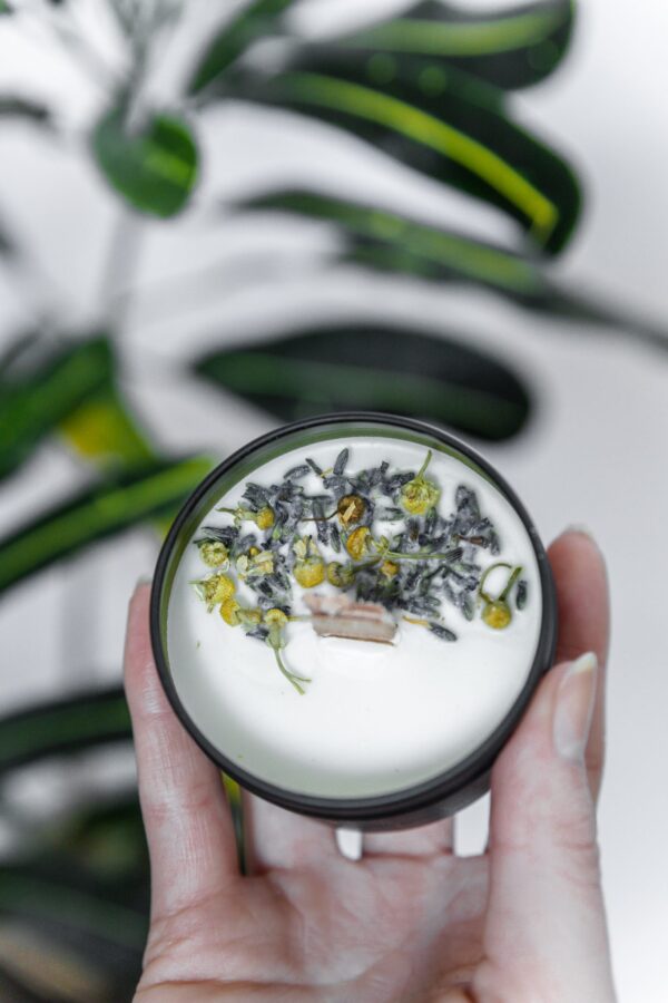 Natural Lavender Candles Trio