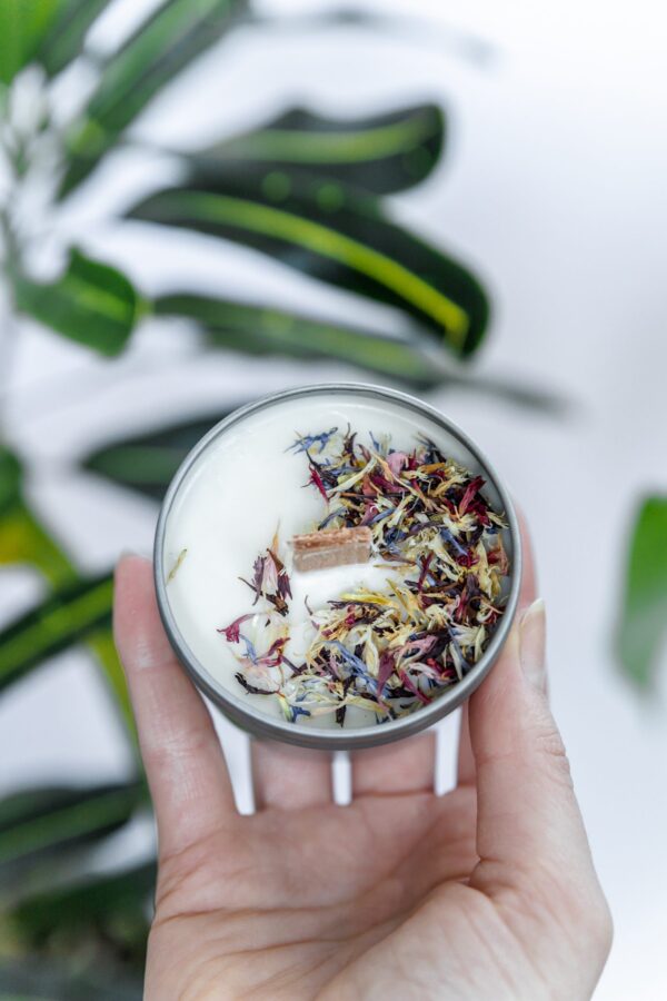 Natural Lavender Candles Trio