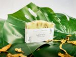 Sleep Well Gift Set: Lavender soap, chamomile bath bomb and lavender and chamomile soy candle | all handmade | eco-friendly