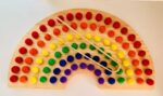 Rainbow Color Sorting Board Set w/Flashcards