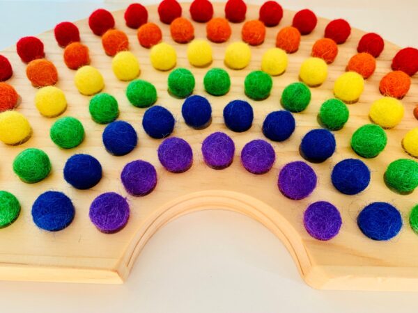 Rainbow Color Sorting Board Set w/Flashcards