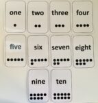 Written Number Flashcards Set 1-10 - English
