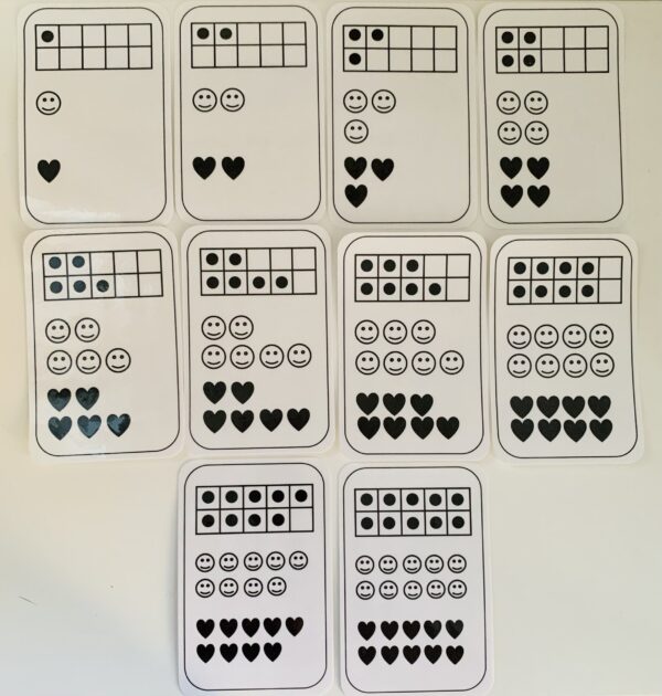 Subitizing Flashcards Set 1-10