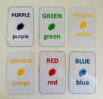 Primary / Secondary Color Flashcards - 6pk English
