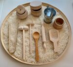 Sensory Play Tool Set w/ 6 hand tools and 4 bowls