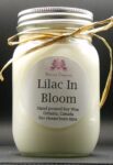 Lilac In Bloom Soy Wax Candle - Mason Jar 80+ Hours Burn Time - Wooden Wick