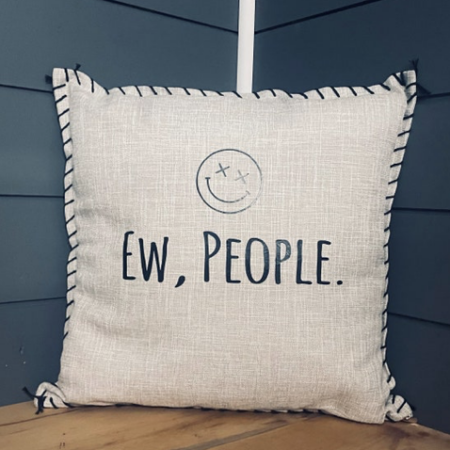 Ew, People. Pillow Cover