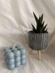 Fresh Linen - Blue Large Bubble Soy Wax Candle