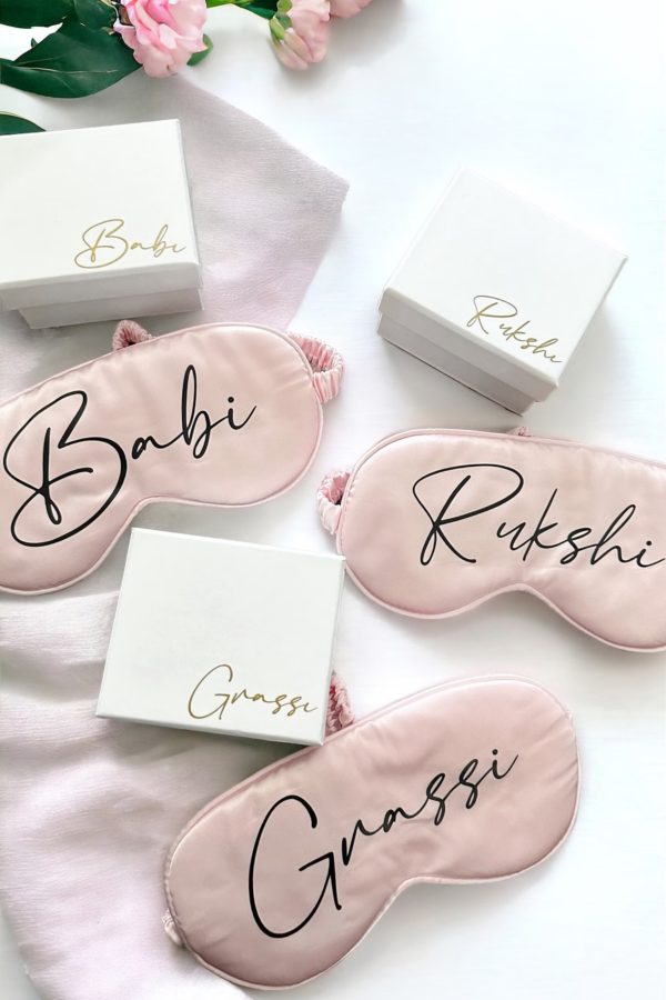 Personalized Sleep Mask | Satin Sleep Mask | Eye Sleeping Mask | Custom Sleep Mask | Gift