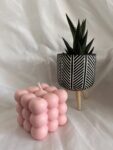 Pink Peony - Pink Large Bubble Soy Wax Candle