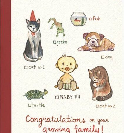 Cat, Dog, Baby! Card