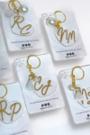Personalized Heart Key Chains | Initial Key Chains | Key Chain Favors | Acrylic Heart Key Chain