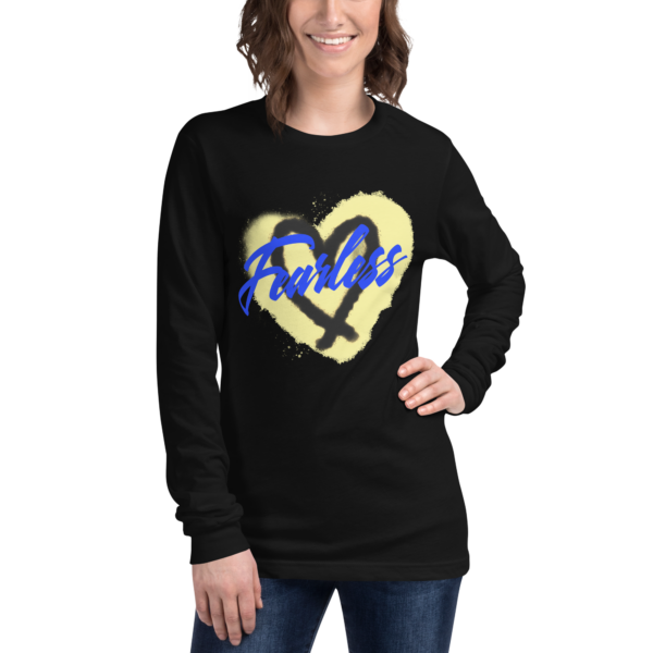 Fearless heart black longsleeve tee