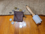 Hand made leather coin purse