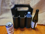 Hand made leather drink carrier, 6 pack carrier