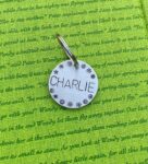 custom hand stamped pet tags