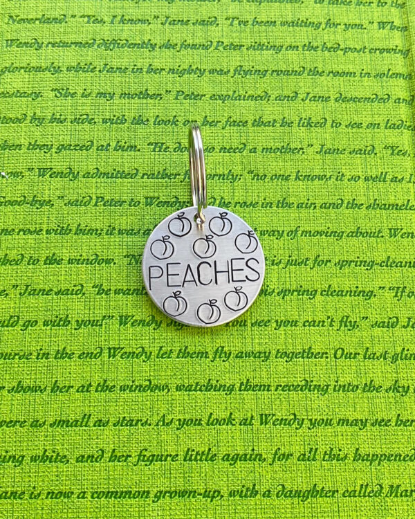 custom hand stamped pet tags