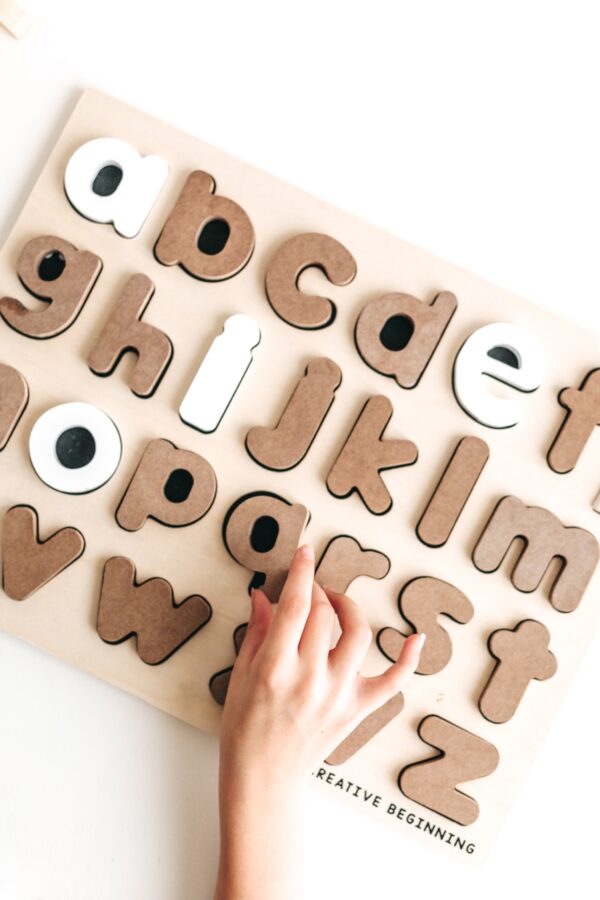 Lowercase Chalkboard Puzzle