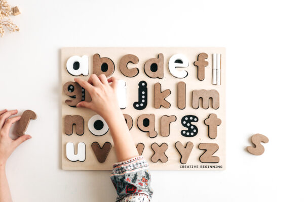 Lowercase Chalkboard Puzzle