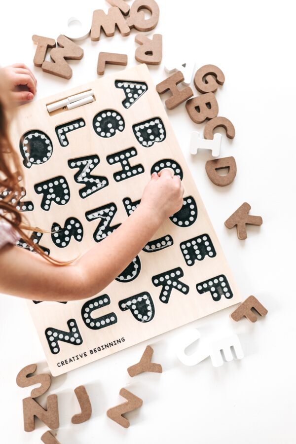 Alphabet Uppercase Chalkboard Puzzle