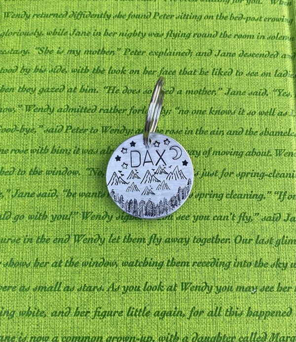 custom hand stamped pet tags