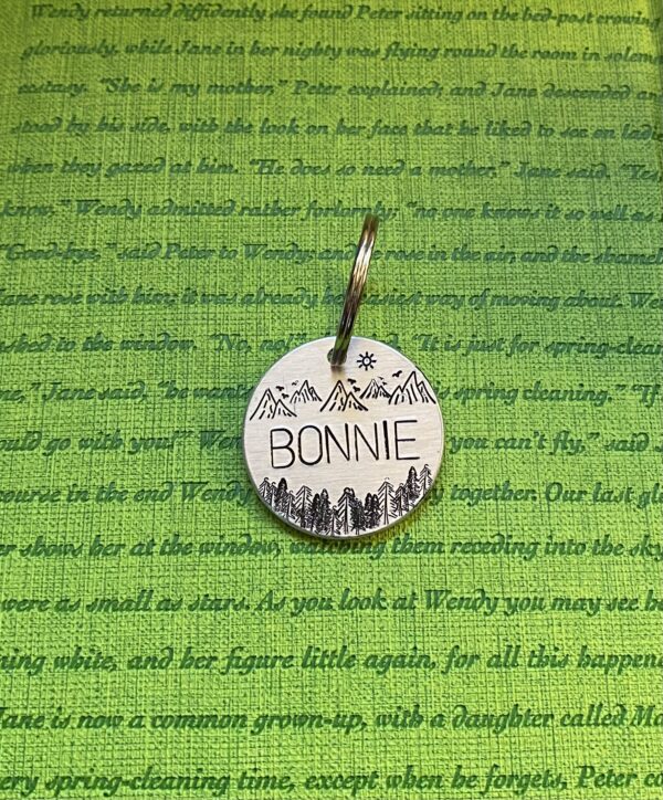 custom hand stamped pet tags
