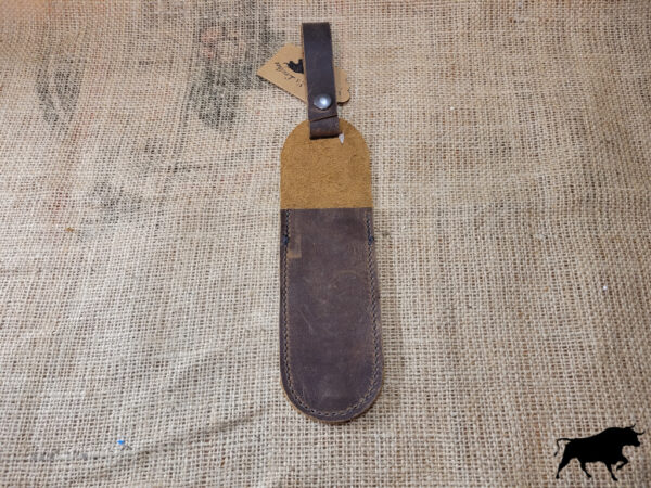 Leather Carpenter Pencil holder belt dark brown