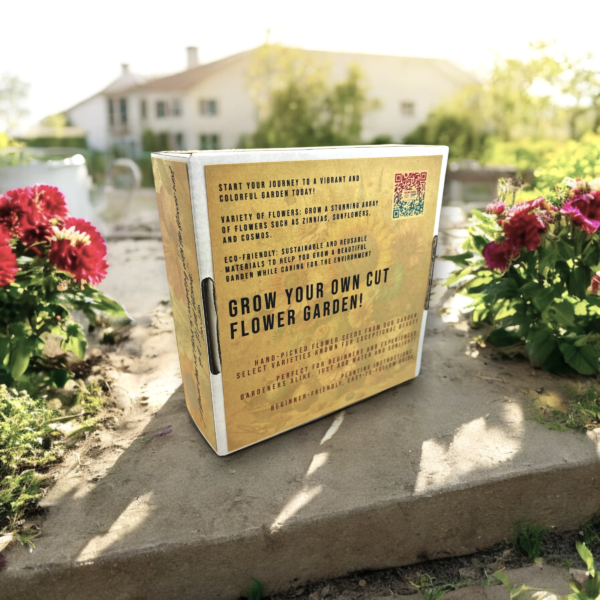 Cut Flower Garden Kit w/ Zinnia, Cosmo, and Sunflower seeds