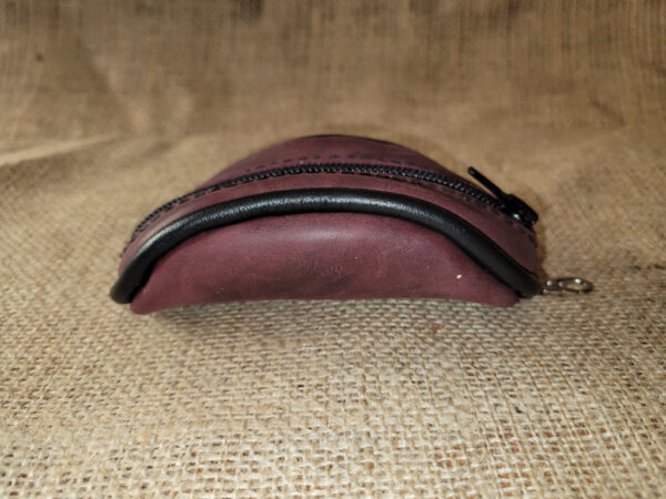 Hand made leather key and coin case