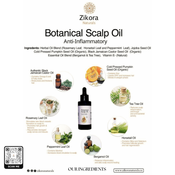 Botanical Scalp/Hair Oil (Natural DHT- Blocker & Anti-bacterial)