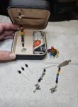 Embroidery Box - Black Rainbow Turtle
