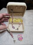 Embroidery Box - Pink Owl