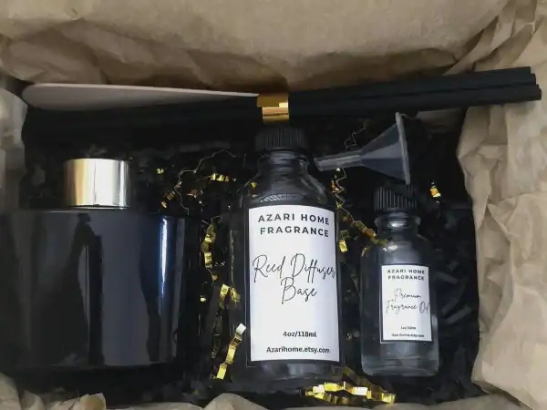 DIY Reed Diffuser Kit ,Home Fragrance, Non Toxic birthday gift Ideas, Odor Eliminator, House Warming, Aromatherapy, create your own