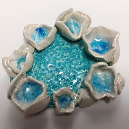 Porcelain Sea Barnacle Tidal Pool Tea Lite Holder .3