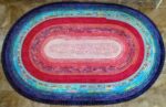 Hand Crafted Oval Jelly Roll Rug Large 36" by 54"