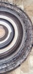 Hand Crafted Jelly Roll Rug Neutral Colors 28.5" by 42"