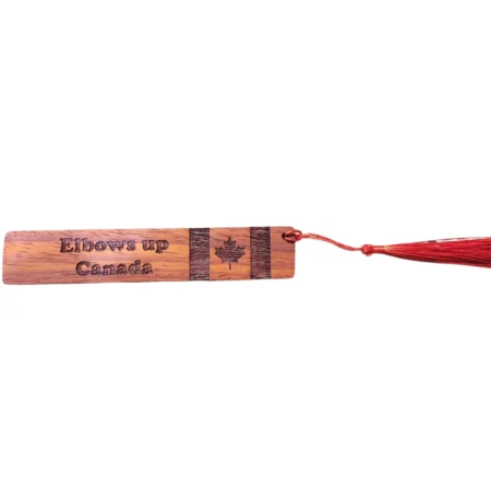 Support Canada Elbows Up bookmark made out Paduk