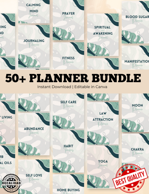50+ Planner Bundle