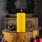 Diamond Beeswax Pillar