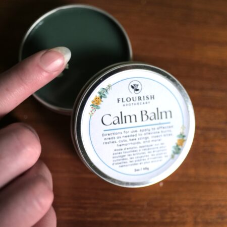 Organic Calm Balm made by Flourish Apothecary of Victoria, BC