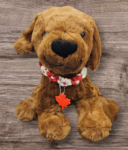 Pet Collar - Macrame - Daisy Pattern - Red and White - Canada