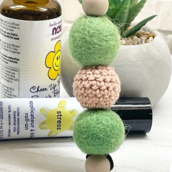 Green Beaded Aromatherapy Diffuser – Scent Chain for Car & Home