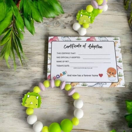 Dinosaur Fidget Friend Bracelet, Fidget Toy for Stress Relief, Sensory Play for Kids & Adults