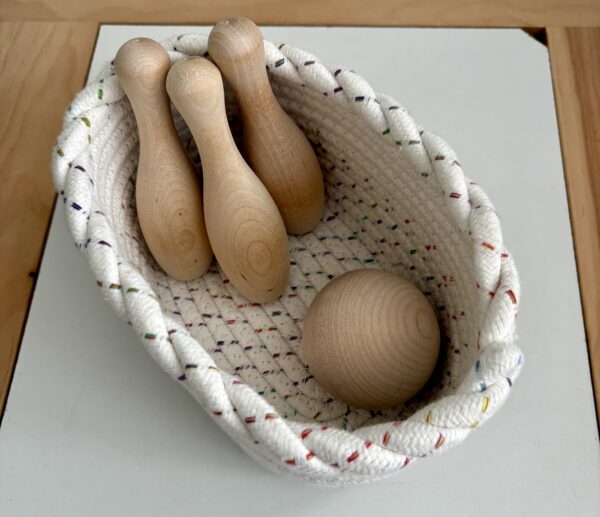 Wooden 3 Pin Bowling Set