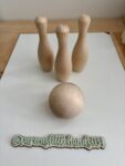 Wooden 3 Pin Bowling Set
