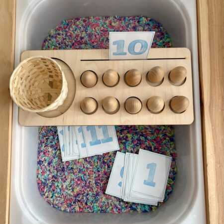 Ten Frame Set - Wooden Eggs