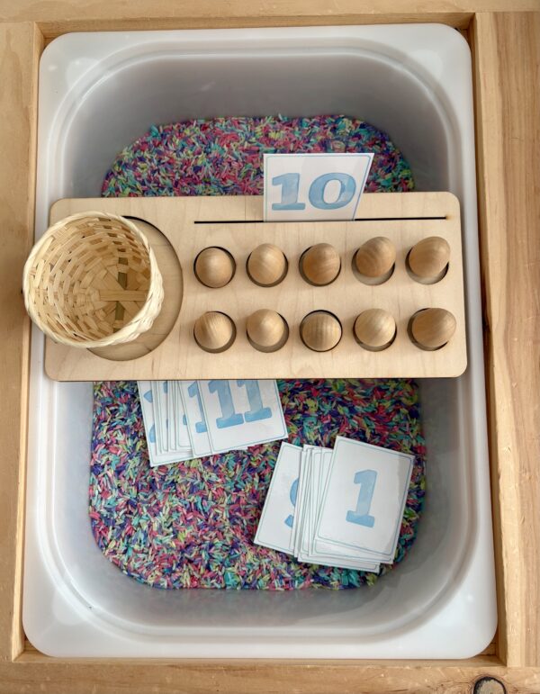 Ten Frame Set - Wooden Eggs